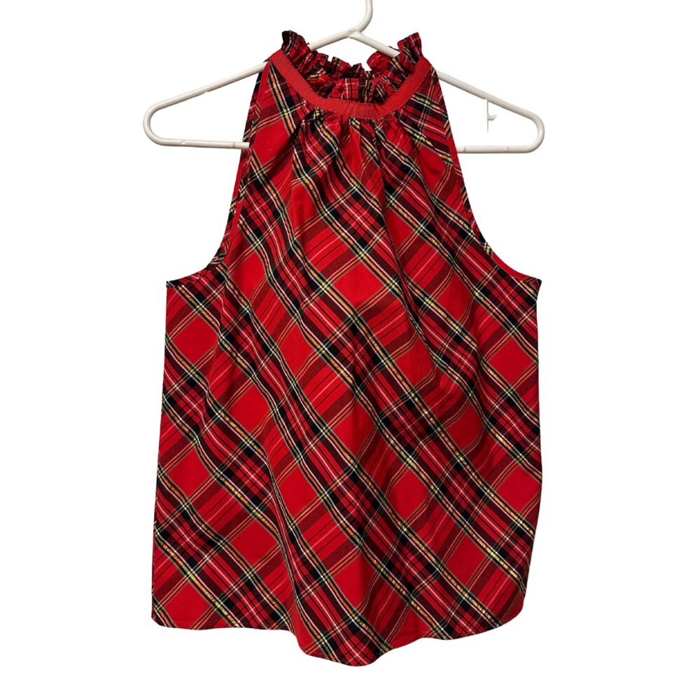 J.Crew Christmas Plaid Tank